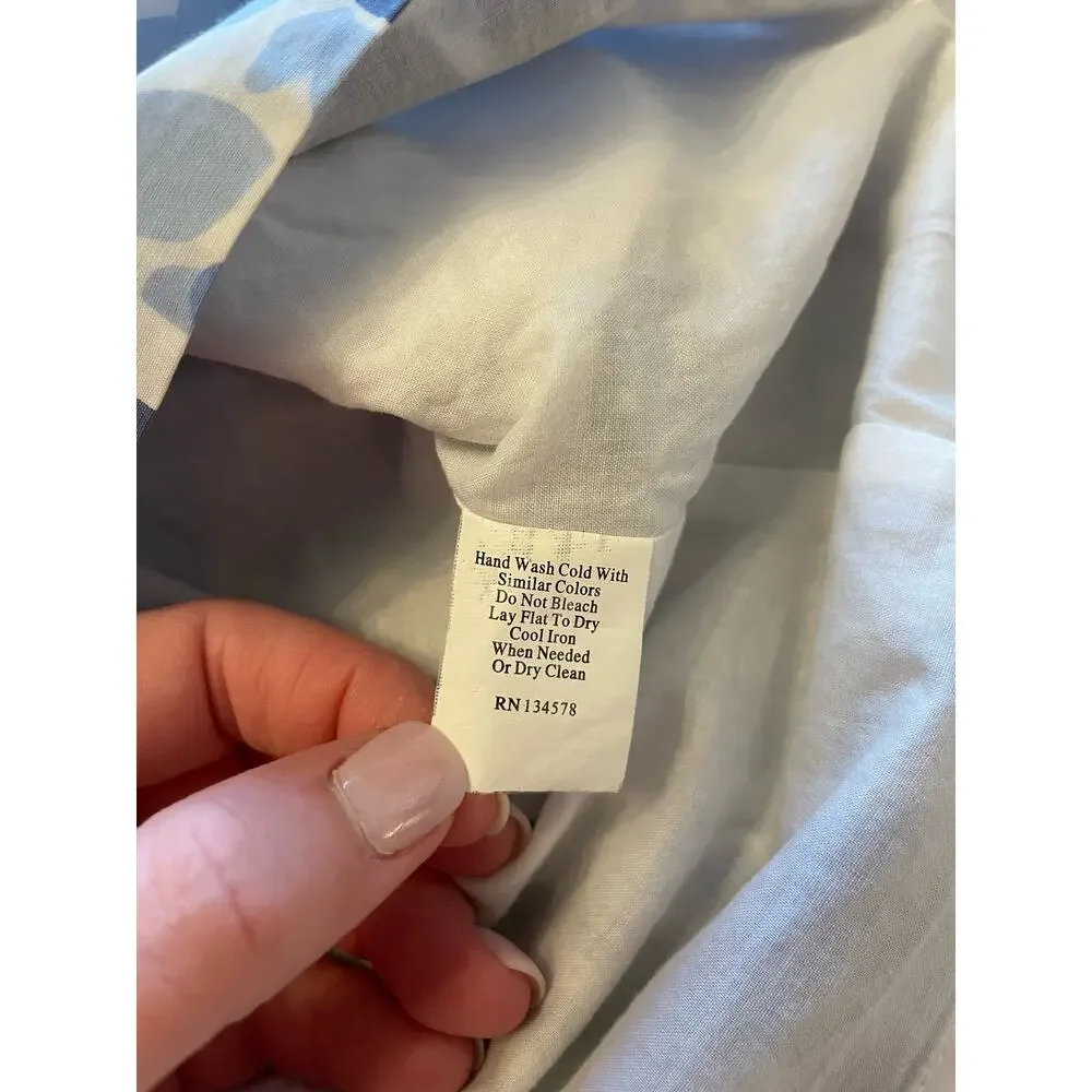 Vineyard Vines Silk Blend Brush Stroke Polka Dot Preppy Mini Skirt 4 - Picture 5 of 6